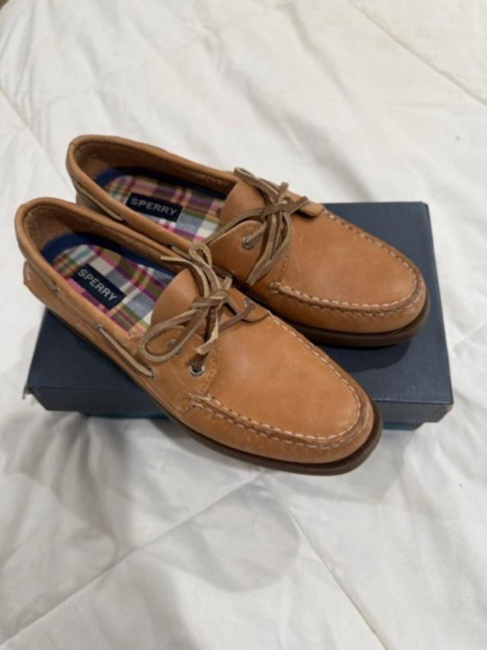 Classic SPERRY A/O Sahara - US Sz 9 (Slim) - WORN TWICE - Perfect condition